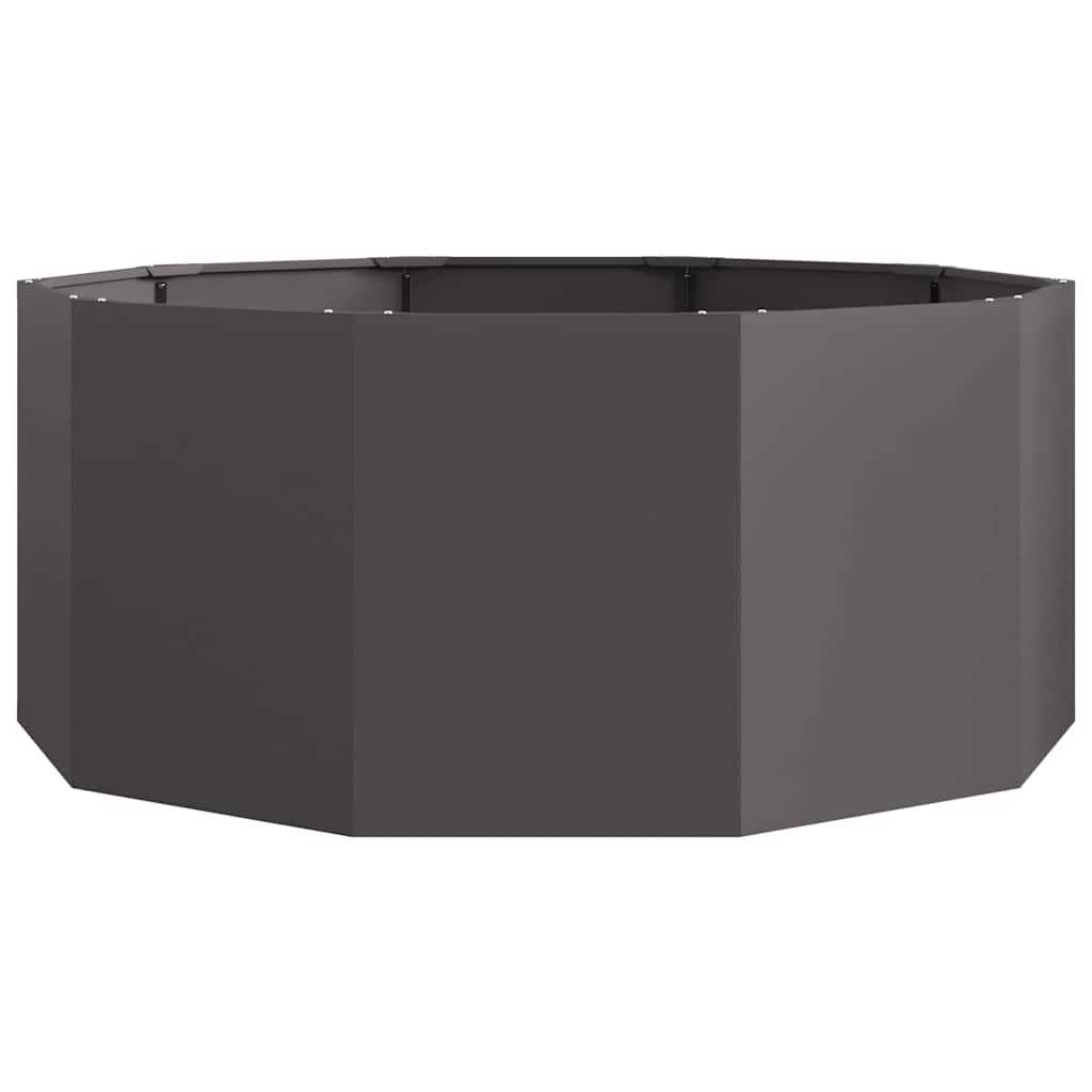 Planter Black 120 x 120 x 50 cm Steel