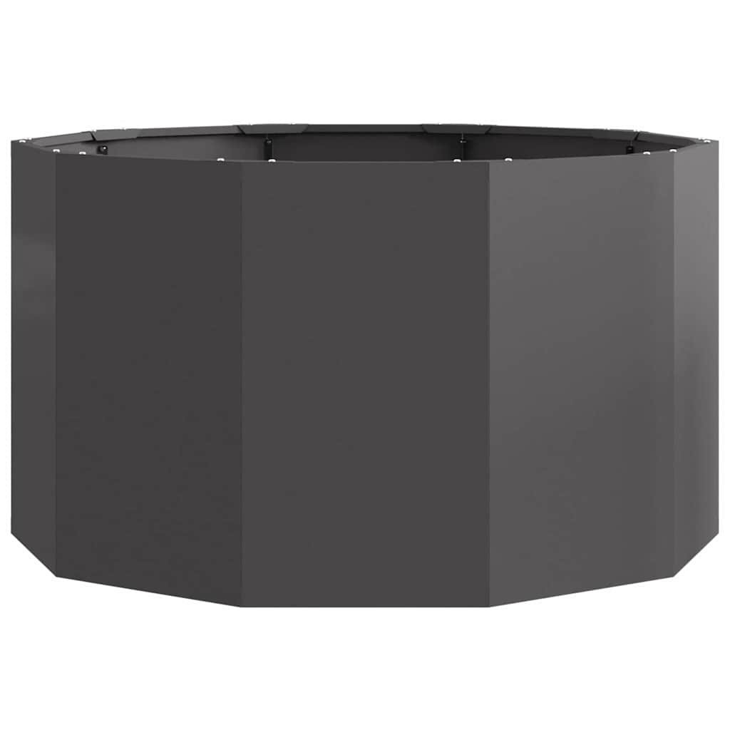 Planter Black 90 x 90 x 50 cm Steel