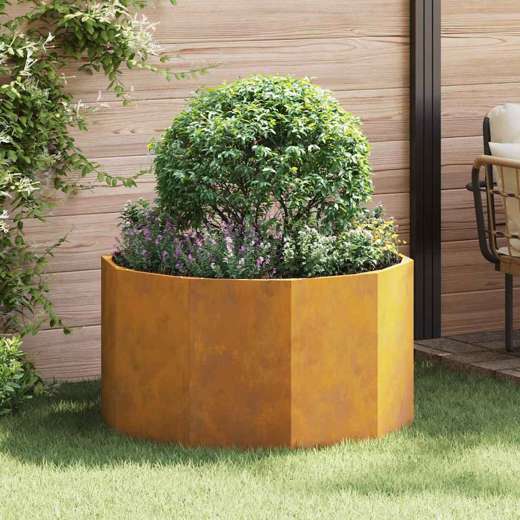 Planter Rusty 90 x 90 x 50 cm Weathering Steel