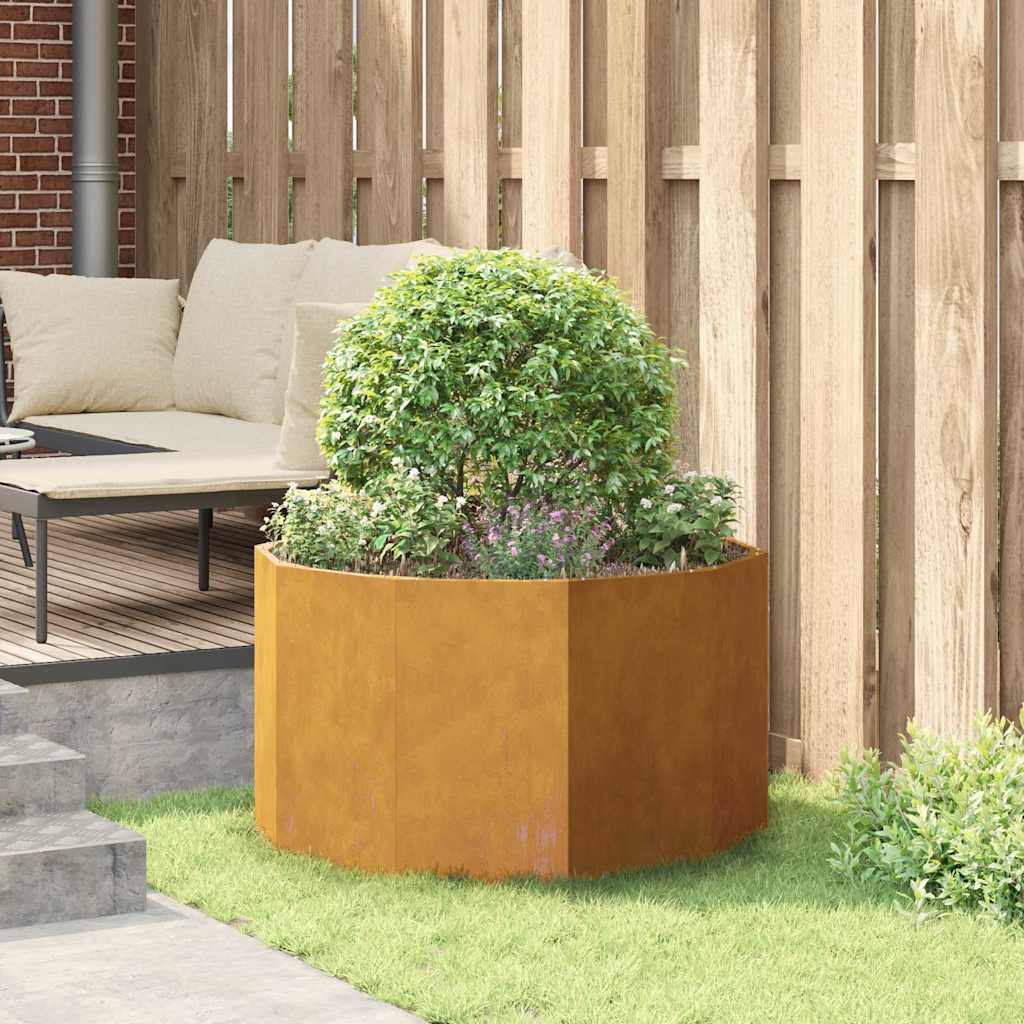 Planter Rusty 90 x 90 x 50 cm Weathering Steel