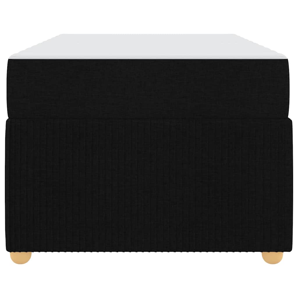 Bed Frame with Mattress with Mattress Black 90 x 190 cm Fabric