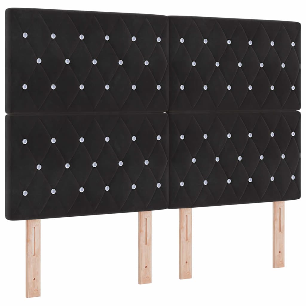 Bed Frame Black 150 x 200 cm Velvet