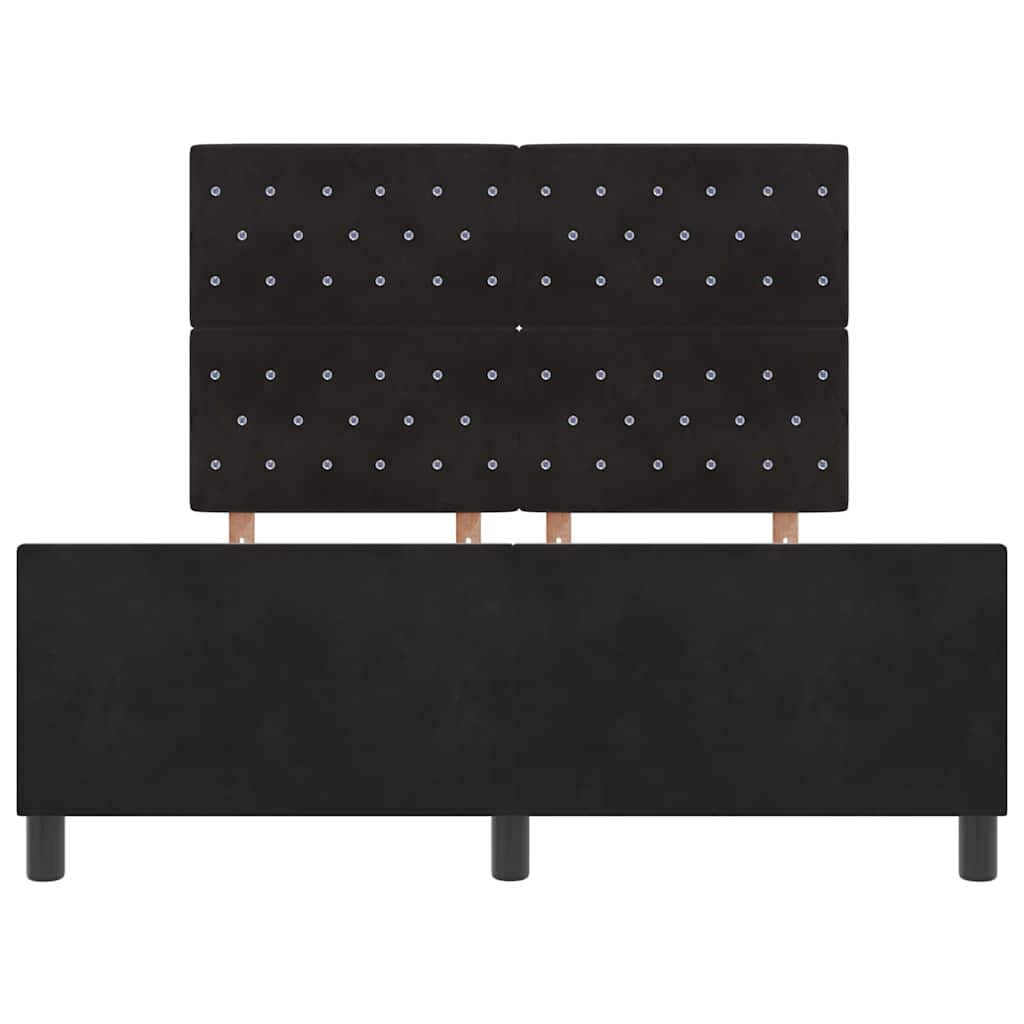 Bed Frame Black 150 x 200 cm Velvet