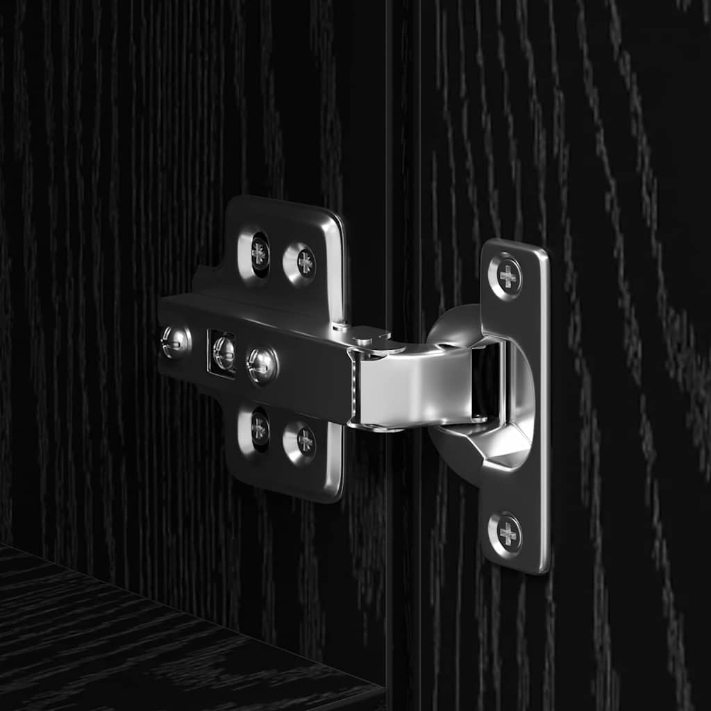 Highboard Black oak 30 x 42.5 x 185 cm Engineered wood