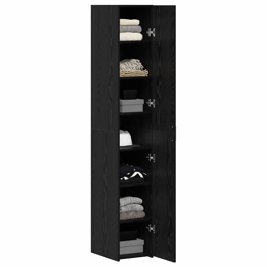 Highboard Black oak 30 x 42.5 x 185 cm Engineered wood