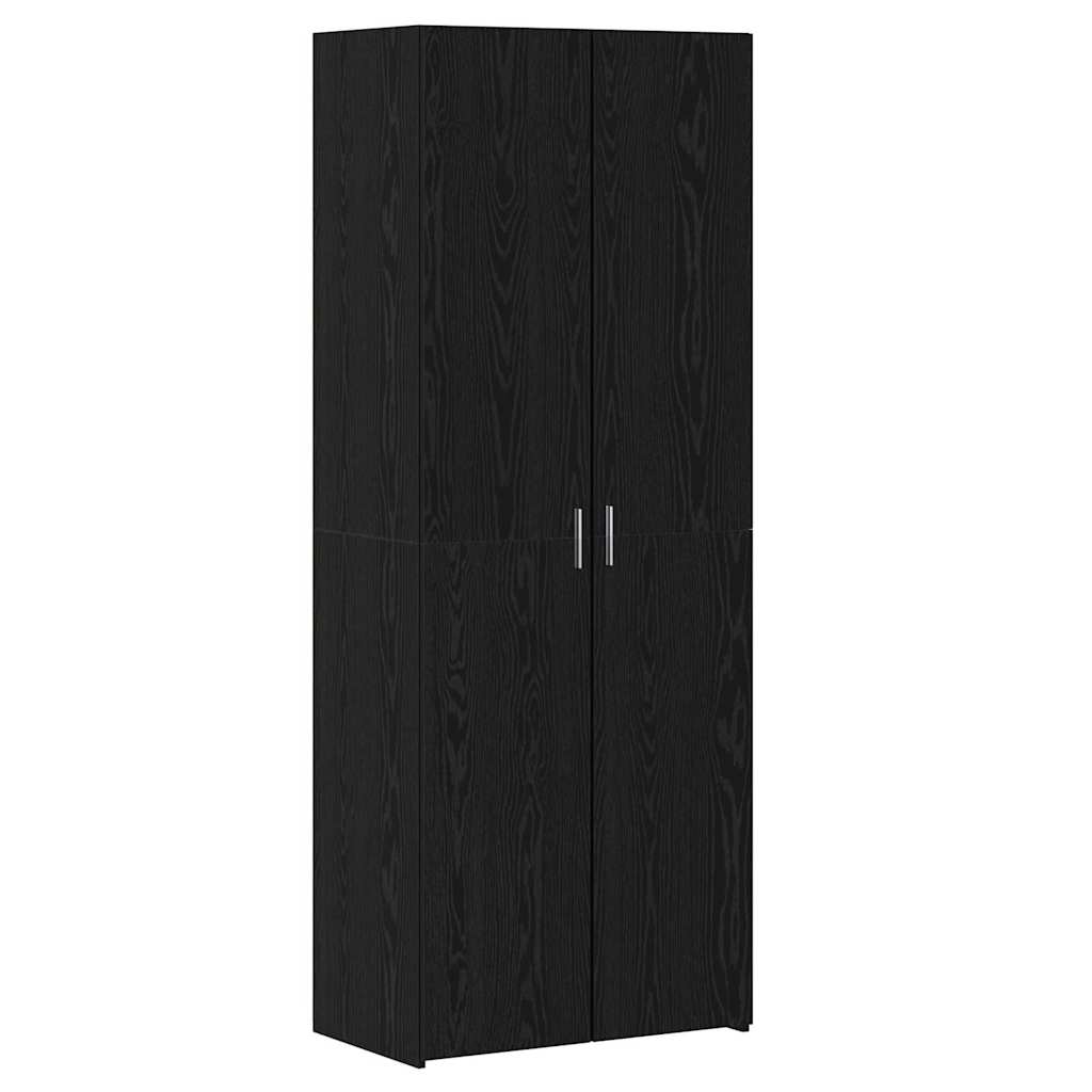 Highboard Black oak 70 x 42.5 x 185 cm Engineered wood