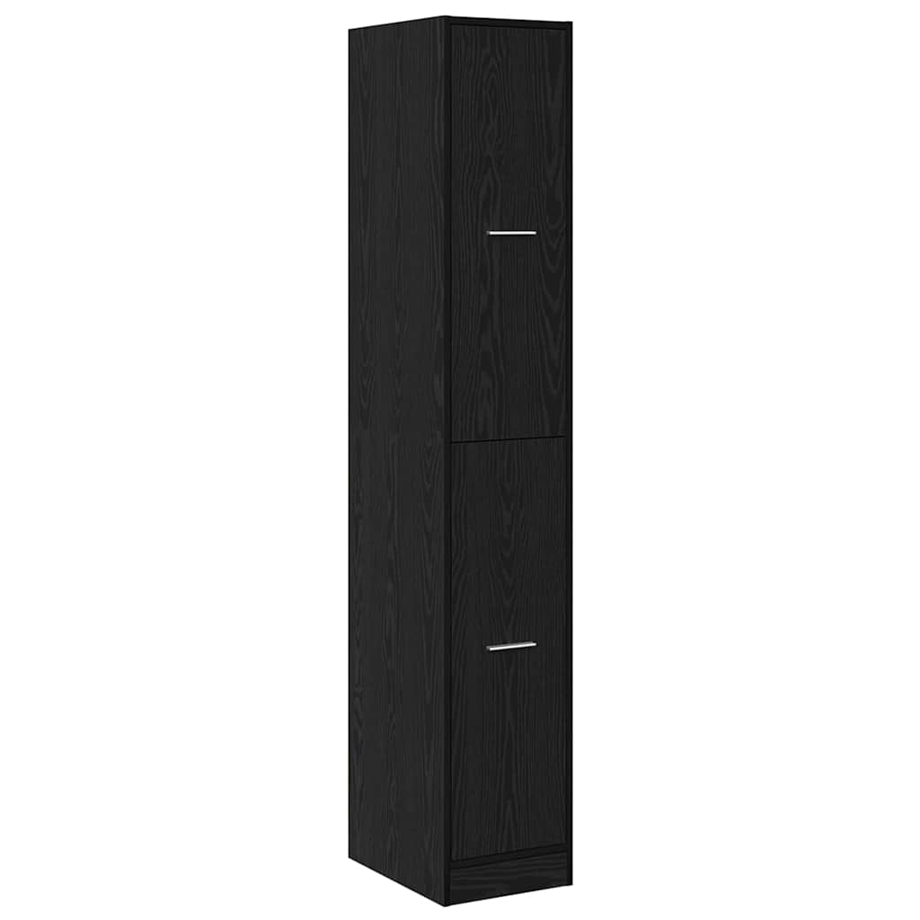 Apothecary Cabinet Black oak 30 x 41 x 174.5 cm Engineered wood