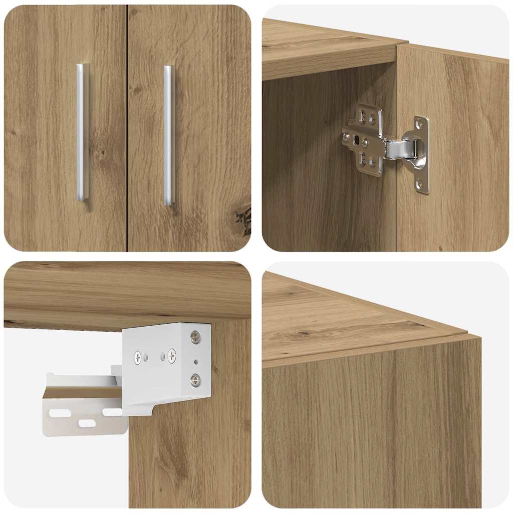 Storage Cabinet Artisan oak 70 x 42.5 x 225 cm Engineered wood