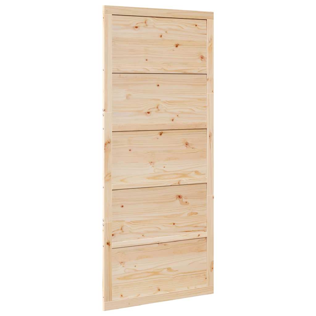 Barn Door Natural 80 x 208 cm Solid Pine wood