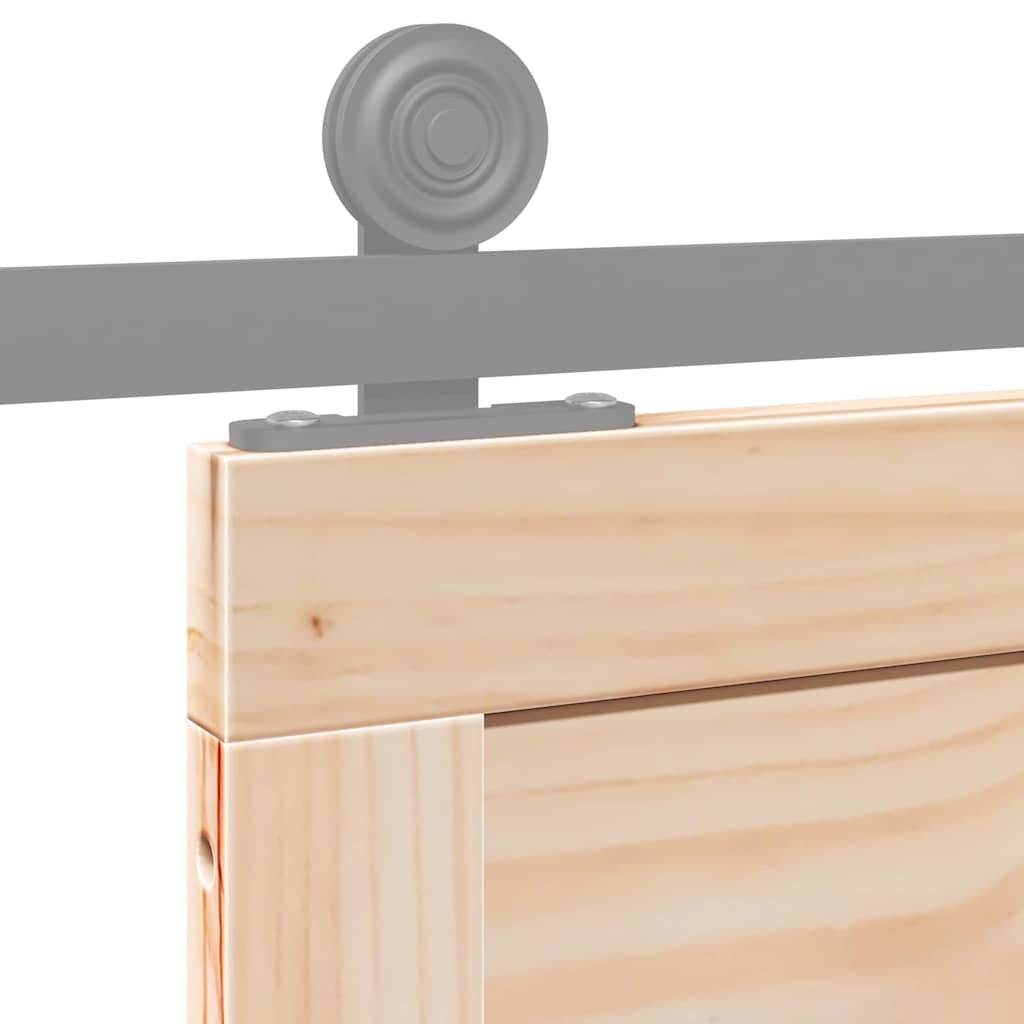 Barn Door Brown 100 x 210 cm Solid pine wood