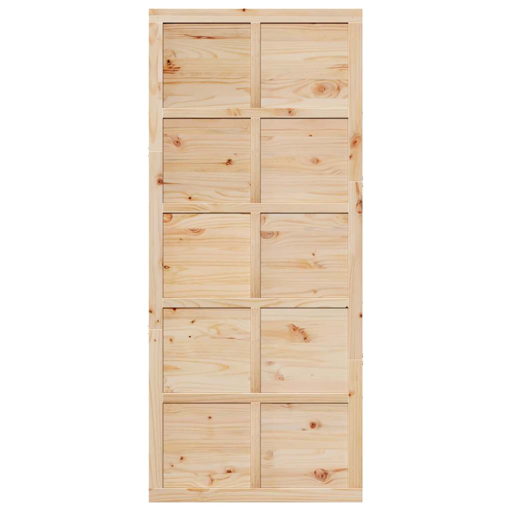 Barn Door Brown 90 x 210 cm Solid pine wood