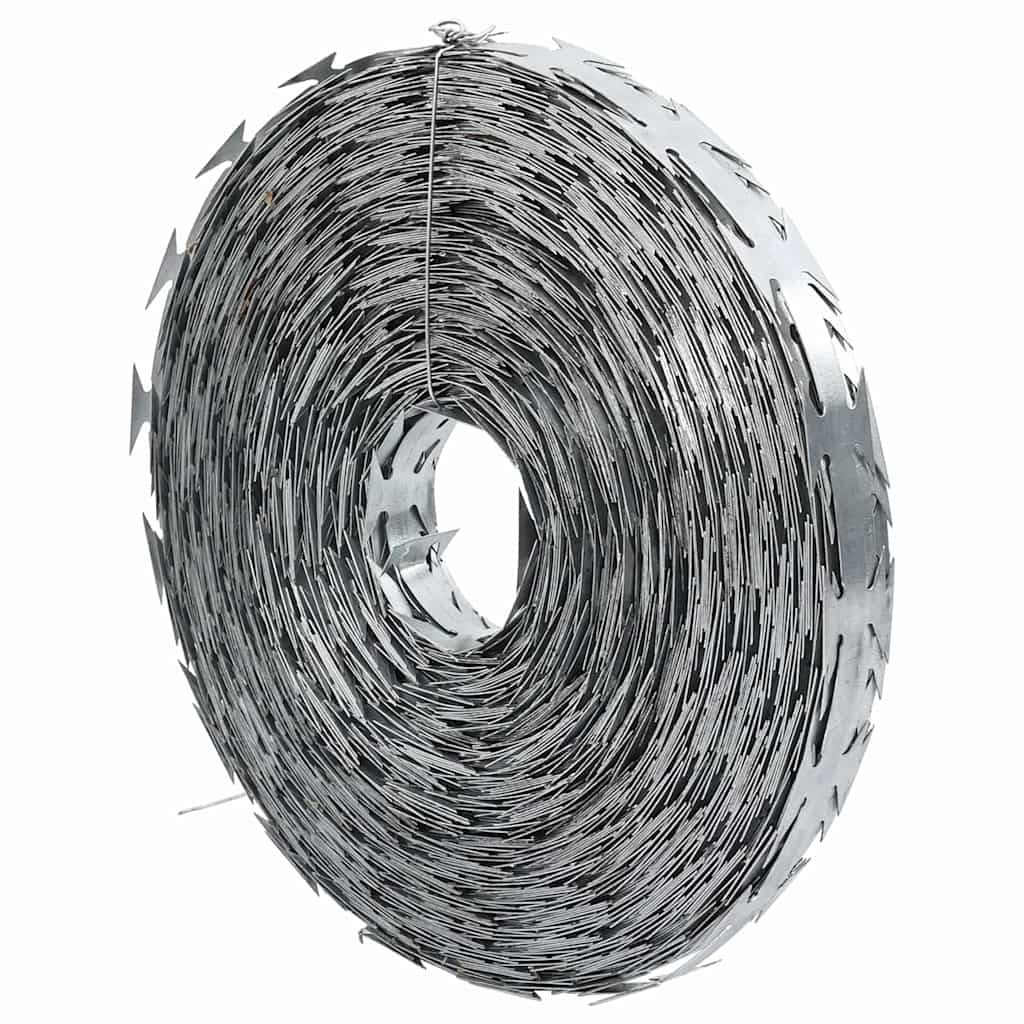 Razor Wire Silver 5000 x 1.9 cm Galvanised steel