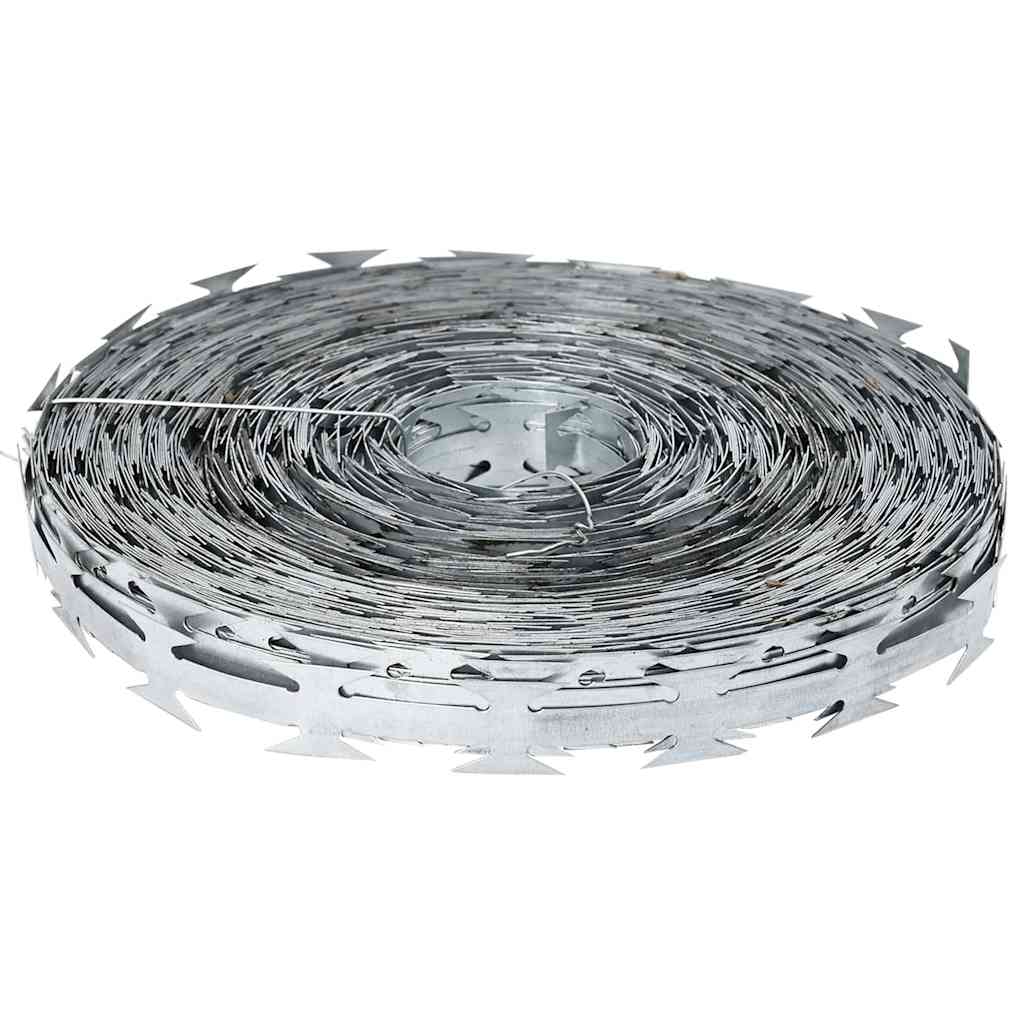Razor Wire Silver 5000 x 1.9 cm Galvanised steel