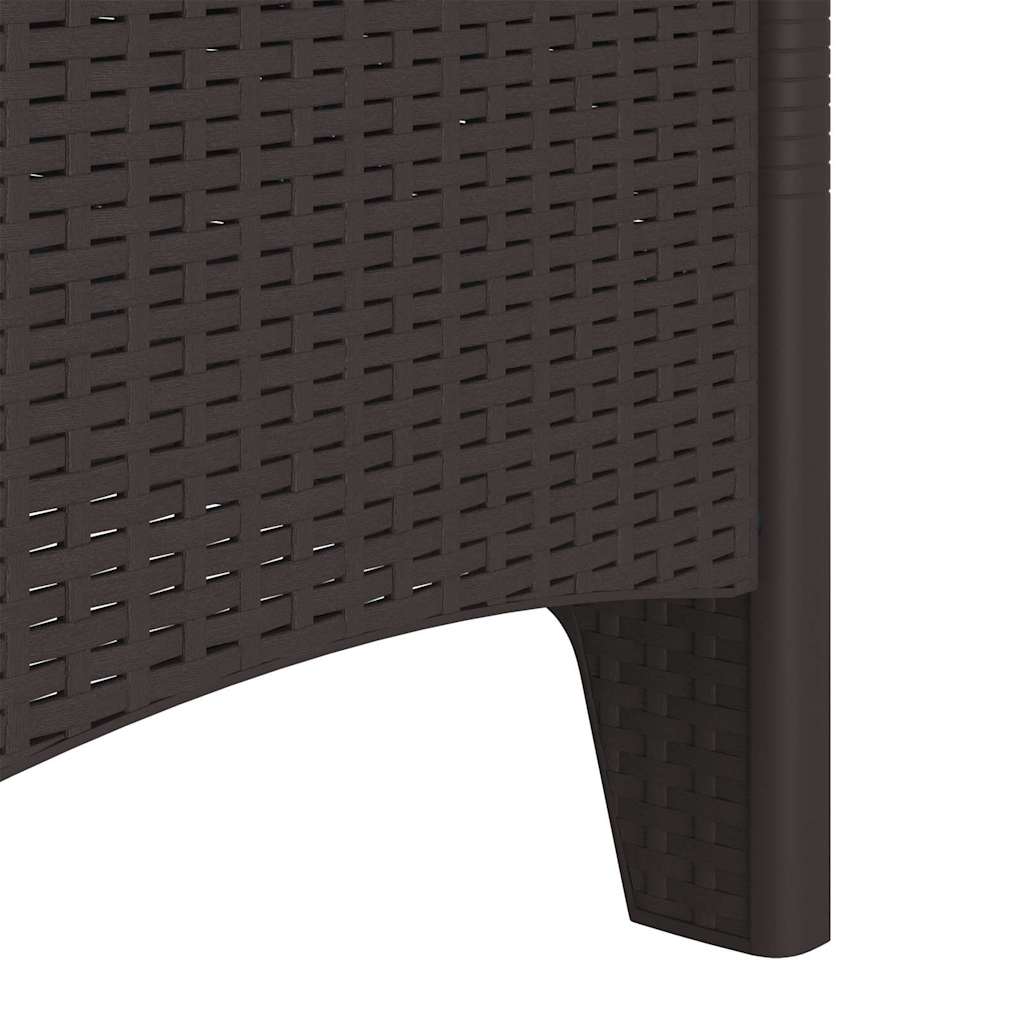 Garden Chair 2 pcs Brown 53 x 49 x 85 cm PP