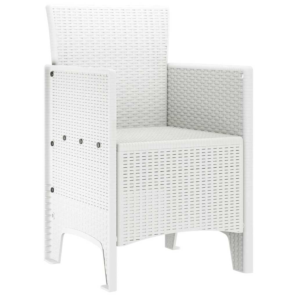 Garden Chair 4 pcs White 53 x 49 x 85 cm PP