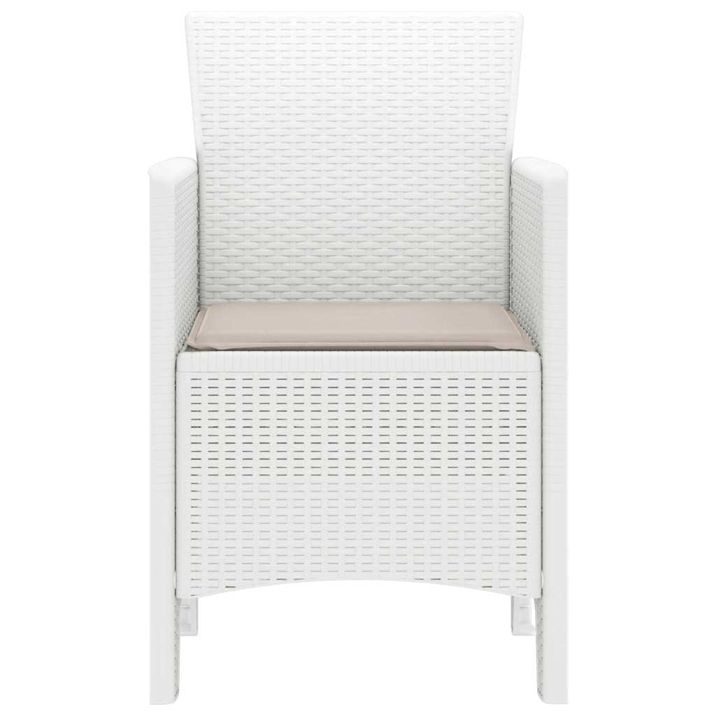 Garden Chair 4 pcs White 53 x 49 x 85 cm PP
