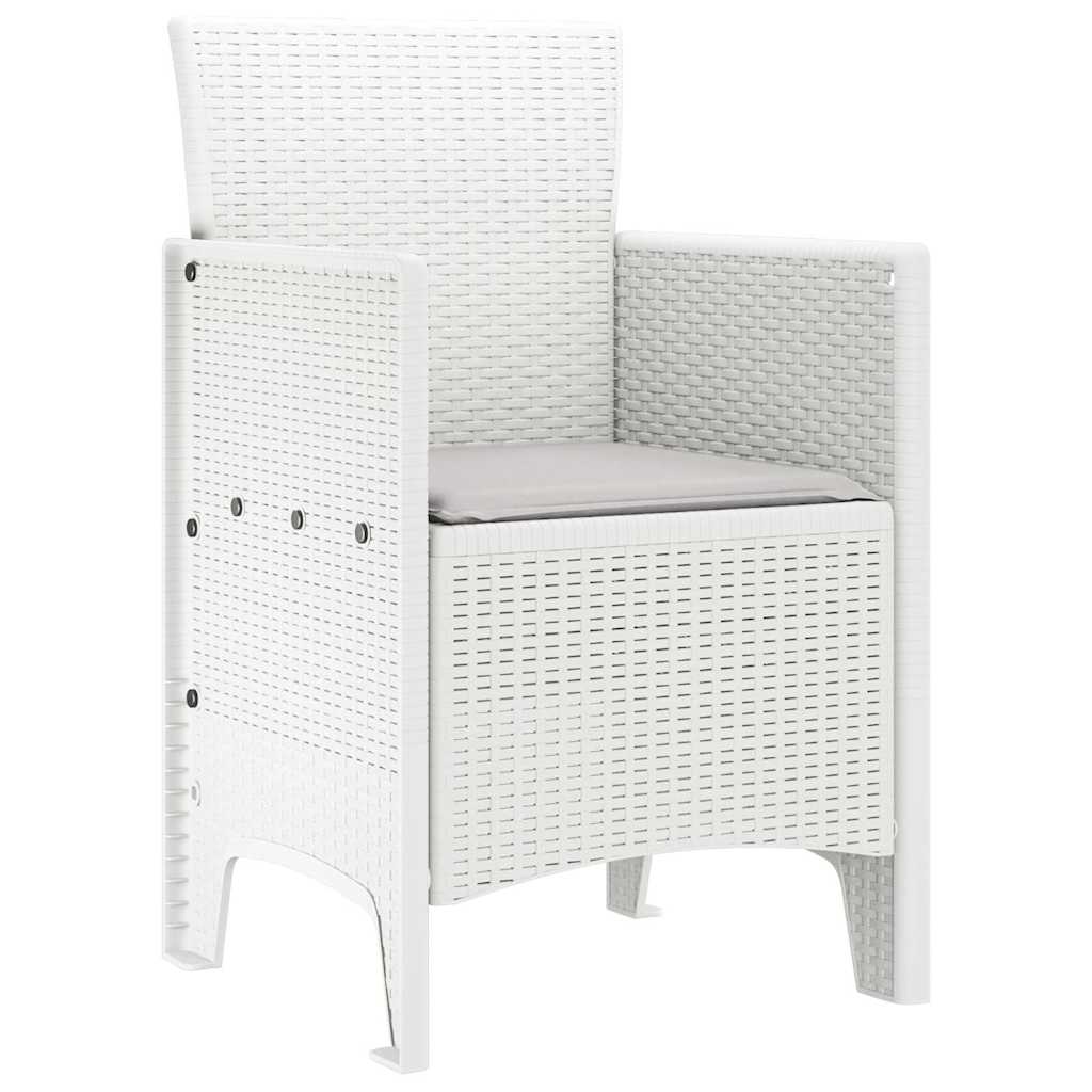 Garden Chair 4 pcs White 53 x 49 x 85 cm PP
