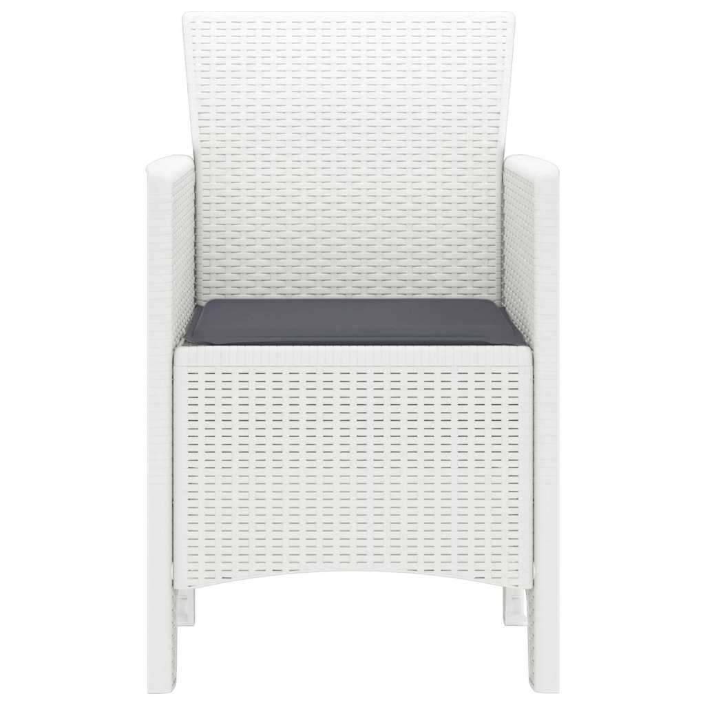 Garden Chair 4 pcs White 53 x 49 x 85 cm PP