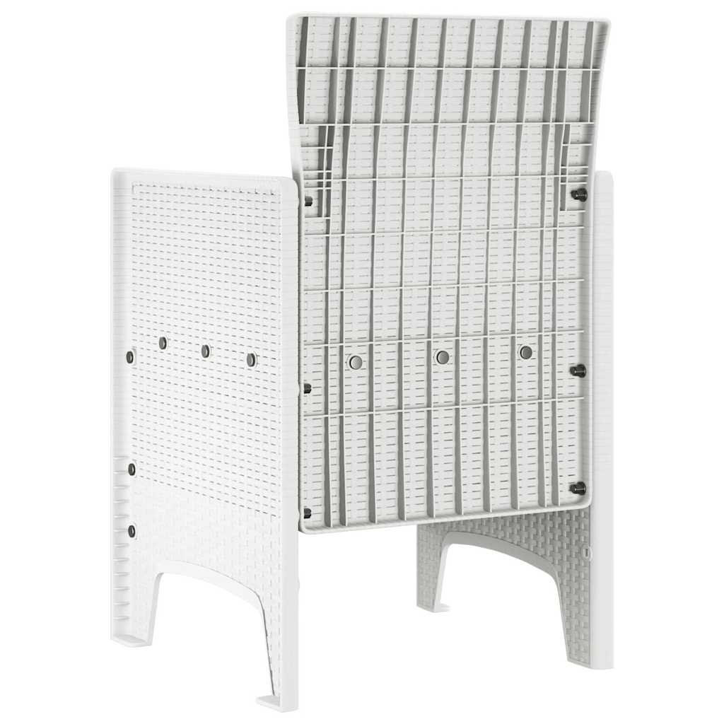 Garden Chair 4 pcs White 53 x 49 x 85 cm PP