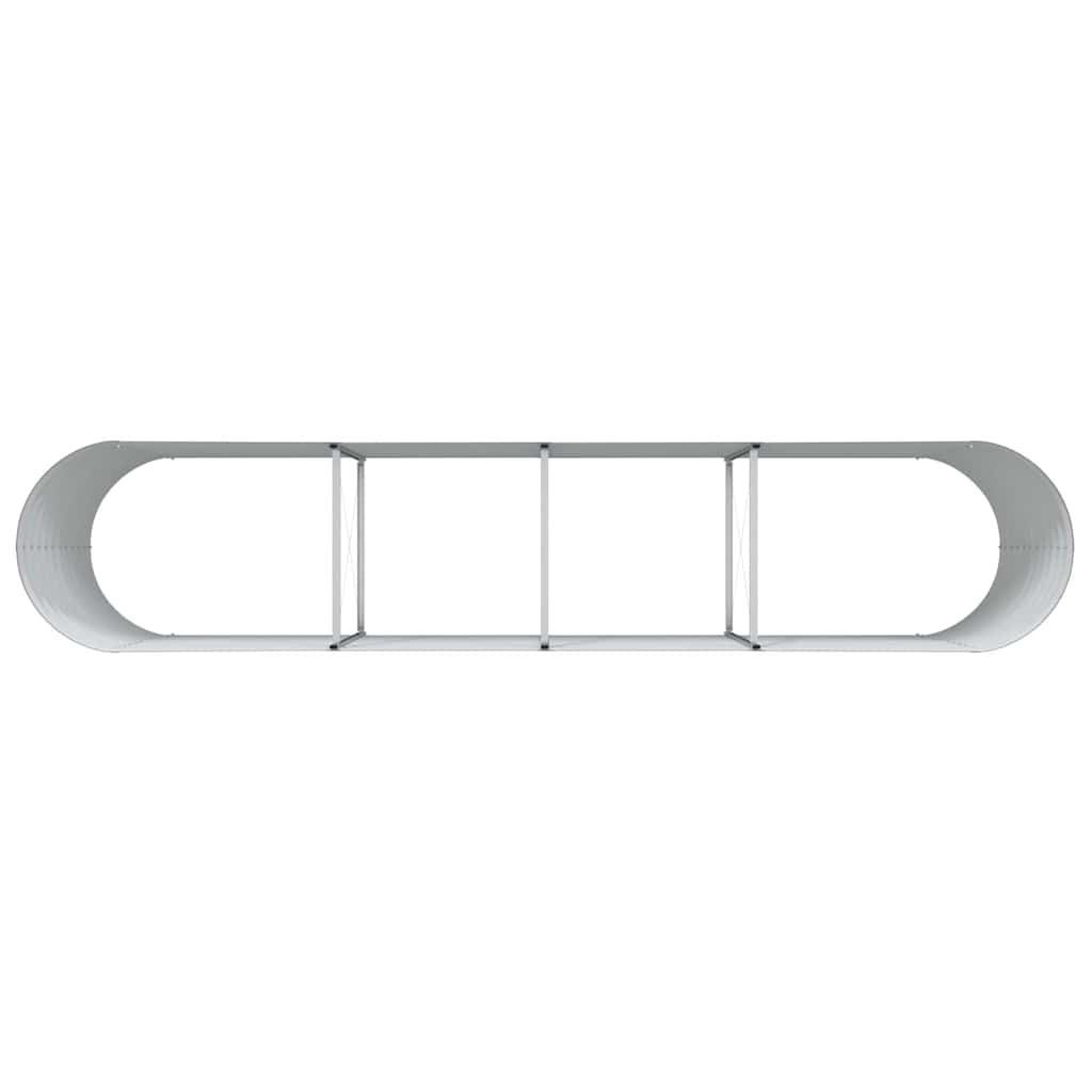 Garden Raised Bed Brown 400 x 80 x 81 cm Steel