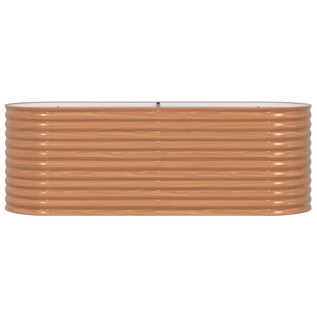 Garden Raised Bed Brown 240 x 80 x 81 cm Steel