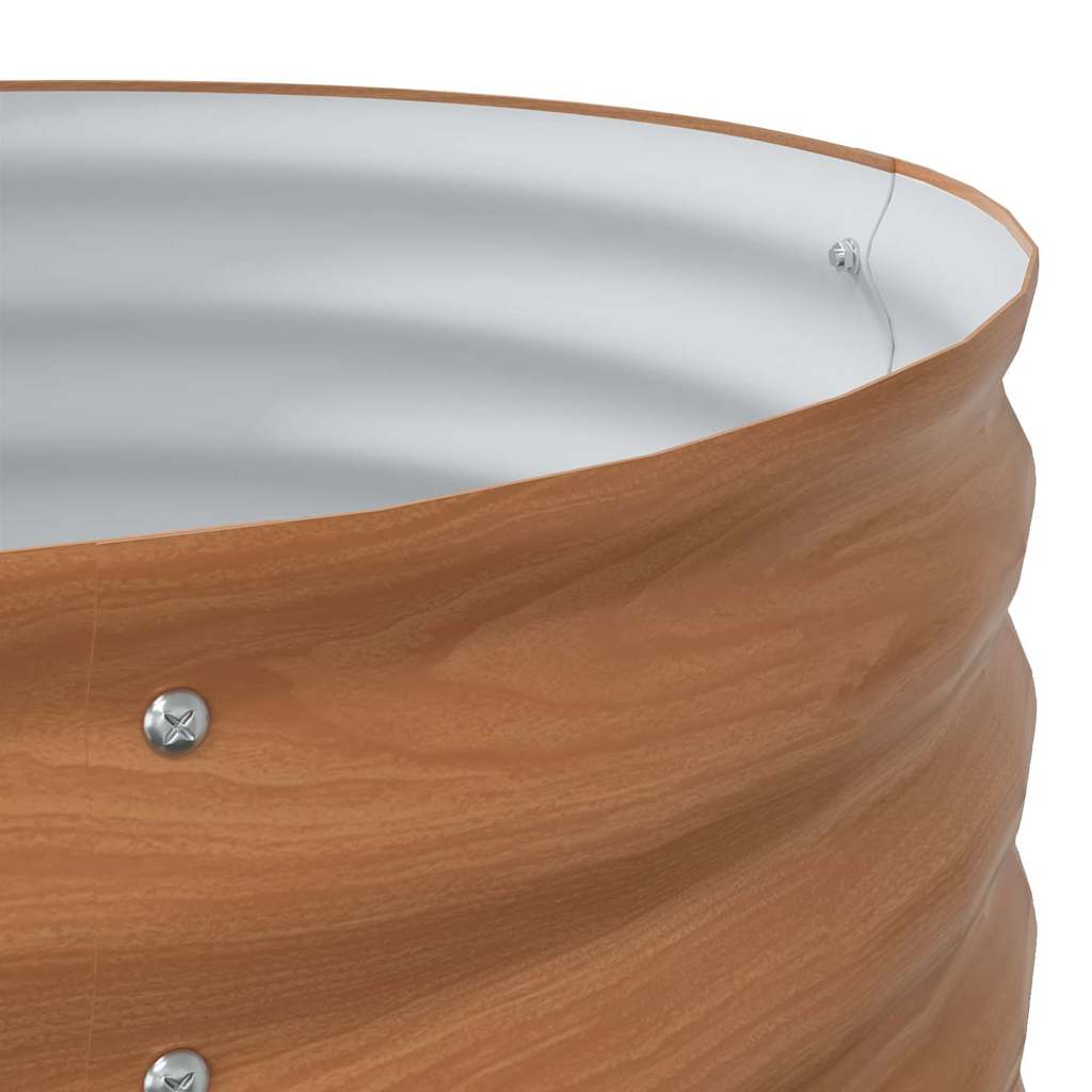 Garden Raised Bed Brown 160 x 80 x 81 cm Steel