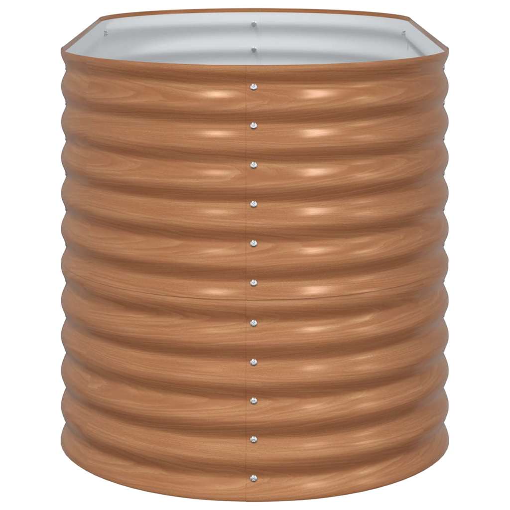 Garden Raised Bed Brown 160 x 80 x 81 cm Steel