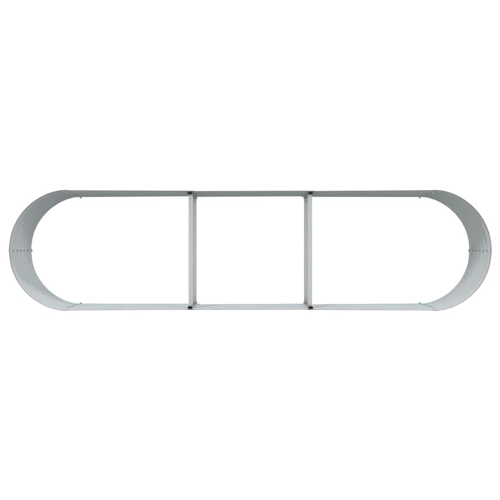 Garden Raised Bed Brown 320 x 80 x 44 cm Steel