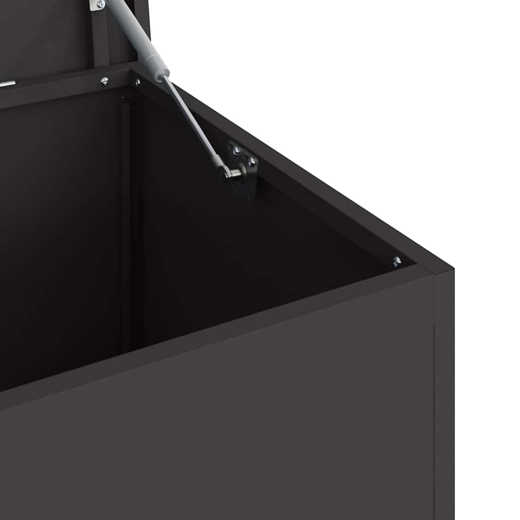 Outdoor Storage Box with Storage Black 100 x 50,5 x 50 cm Steel