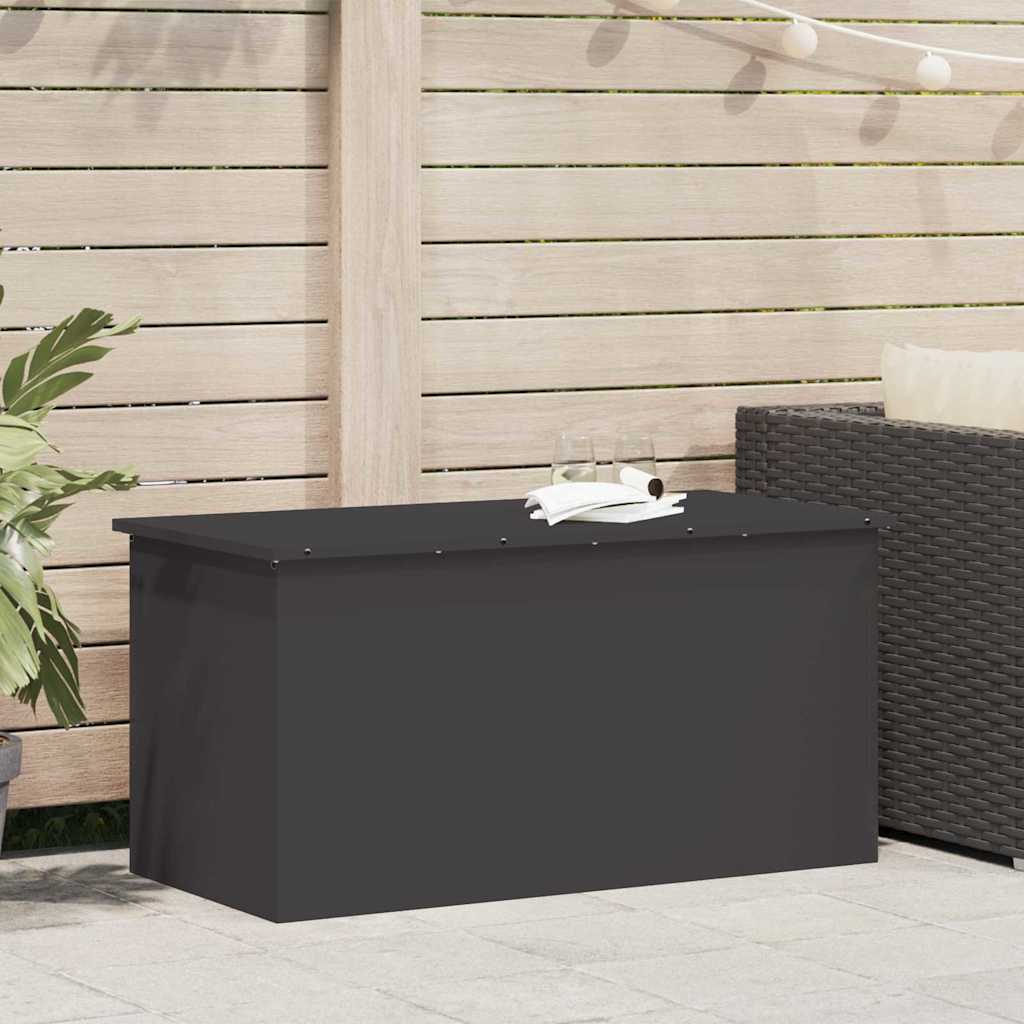 Outdoor Storage Box with Storage Black 100 x 50,5 x 50 cm Steel