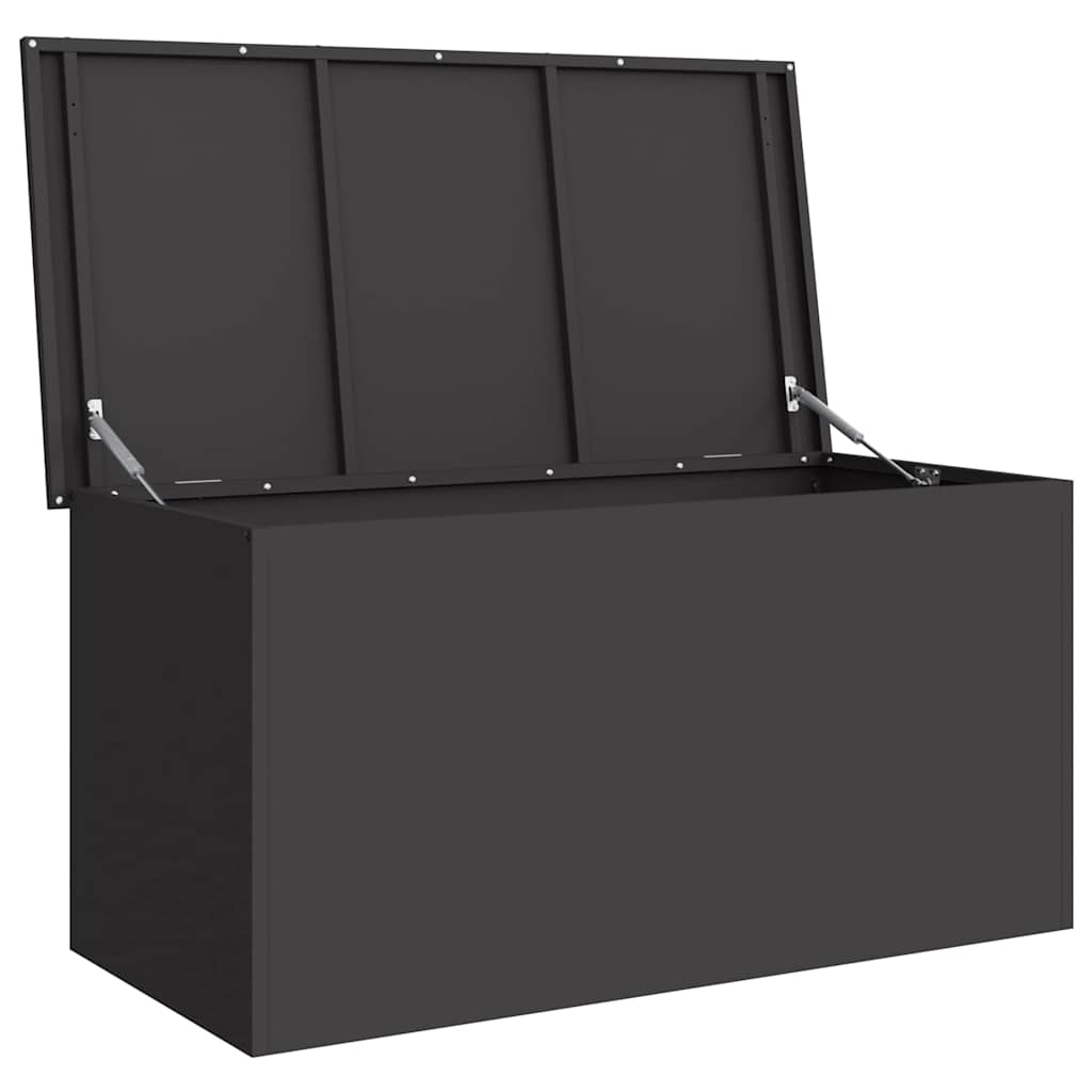 Outdoor Storage Box with Storage Black 100 x 50,5 x 50 cm Steel