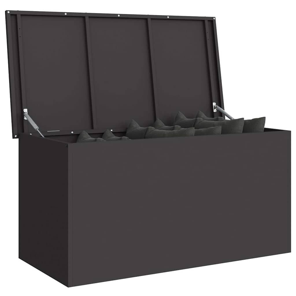 Outdoor Storage Box with Storage Black 100 x 50,5 x 50 cm Steel