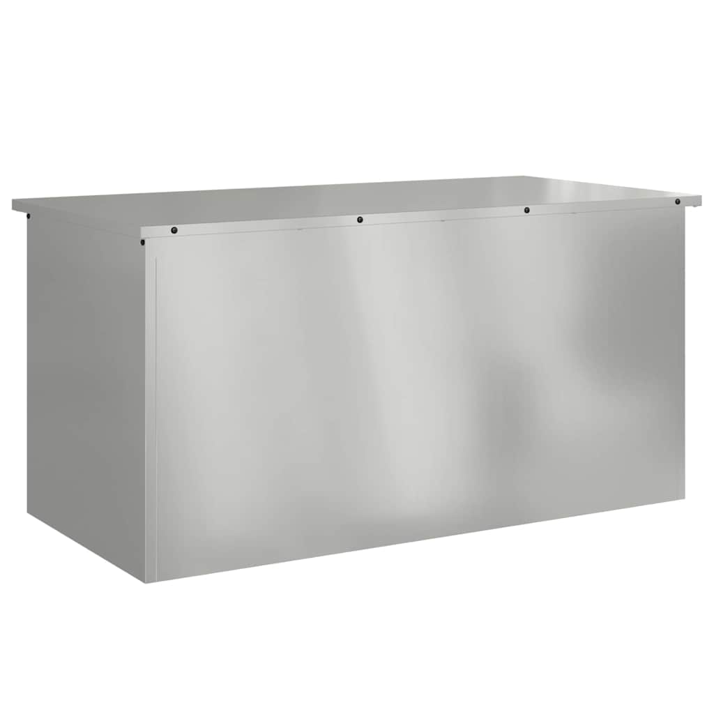 Outdoor Storage Box Silver 100 x 50,5 x 50 cm Steel