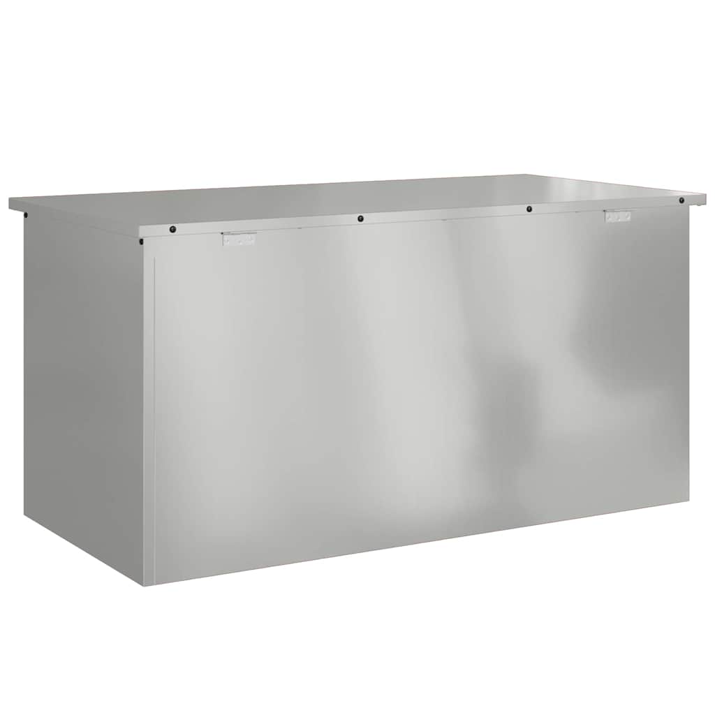 Outdoor Storage Box Silver 100 x 50,5 x 50 cm Steel
