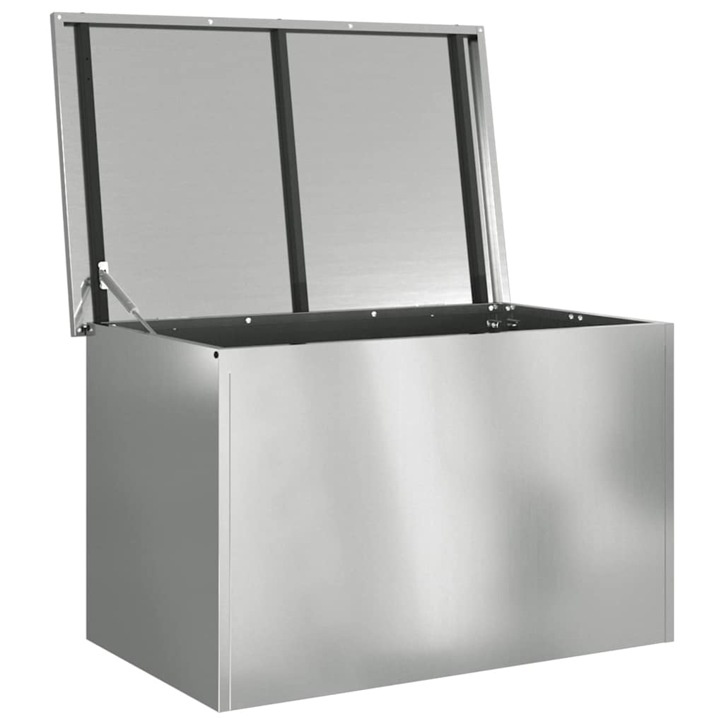 Outdoor Storage Box with Storage Silver 80 x 50,5 x 50 cm Steel