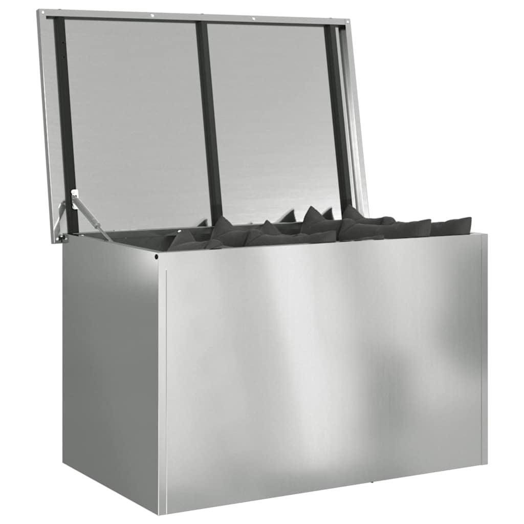 Outdoor Storage Box with Storage Silver 80 x 50,5 x 50 cm Steel