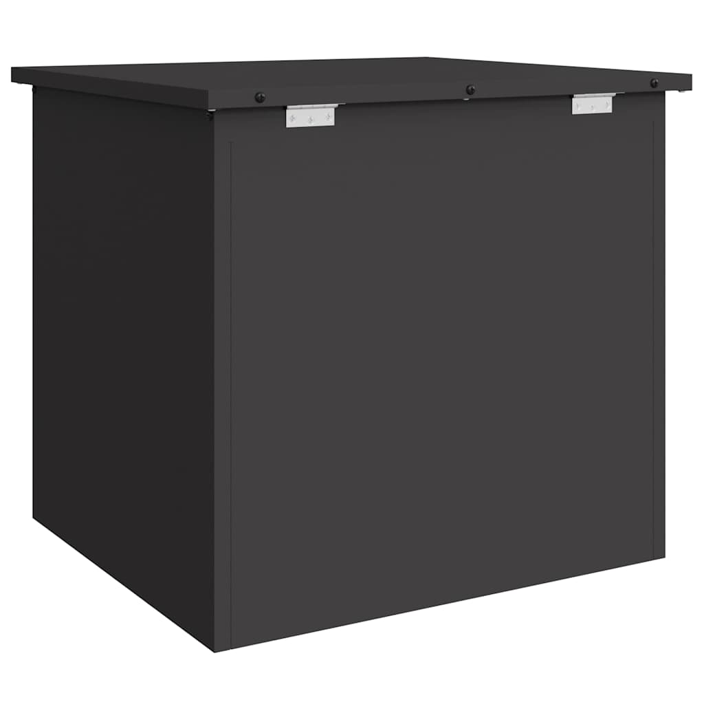 Outdoor Storage Box with Storage Black 55 x 50,5 x 50 cm Steel