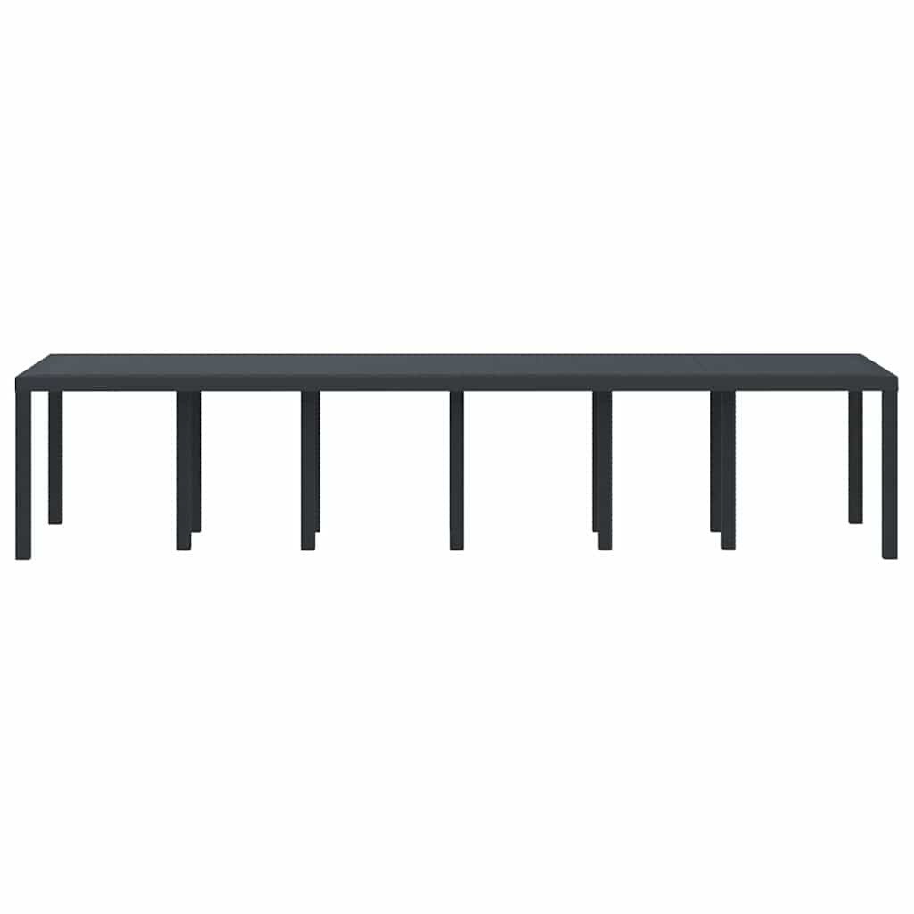 Garden Table Anthracite 350 x 100 x 73 cm Poly Rattan