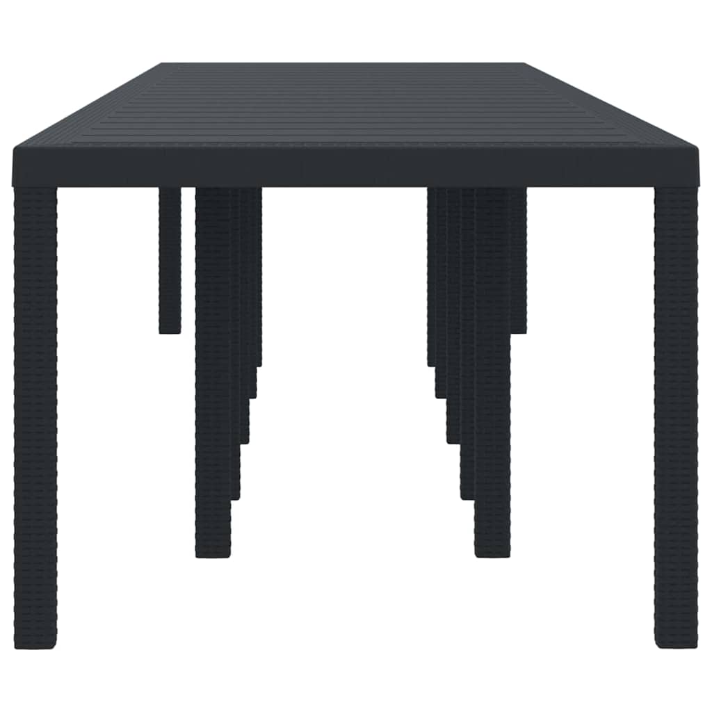 Garden Table Anthracite 350 x 100 x 73 cm Poly Rattan