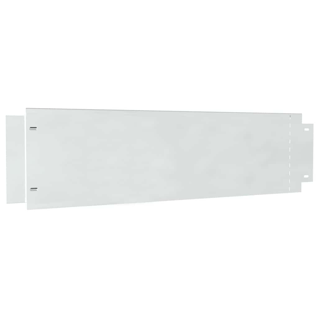 Lawn Edgings 5 pcs Silver 100 x 25 x 0.07 cm Galvanised steel