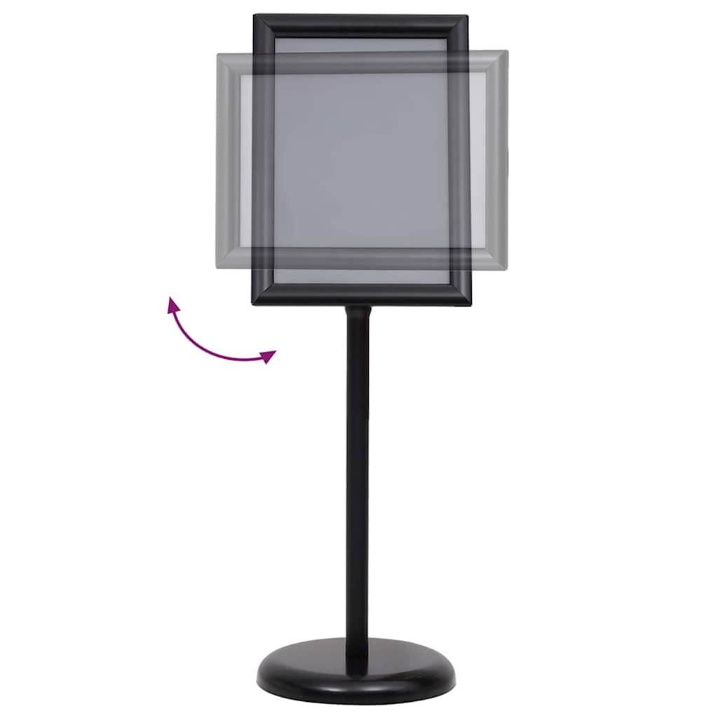 Poster Stands 2 pcs Black 45 x 33 x 88 cm Aluminium alloy