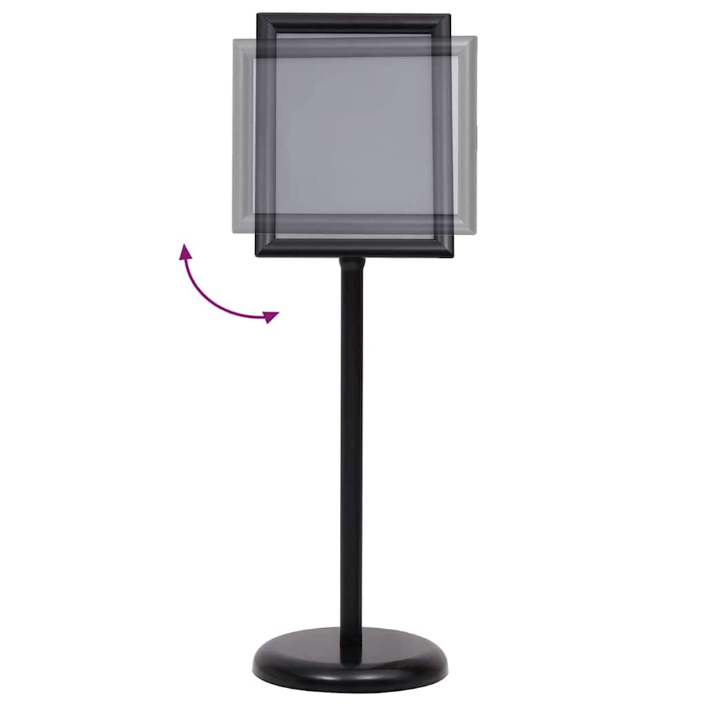 Poster Stands 2 pcs Black 32.5 x 24 x 78 cm Aluminium alloy