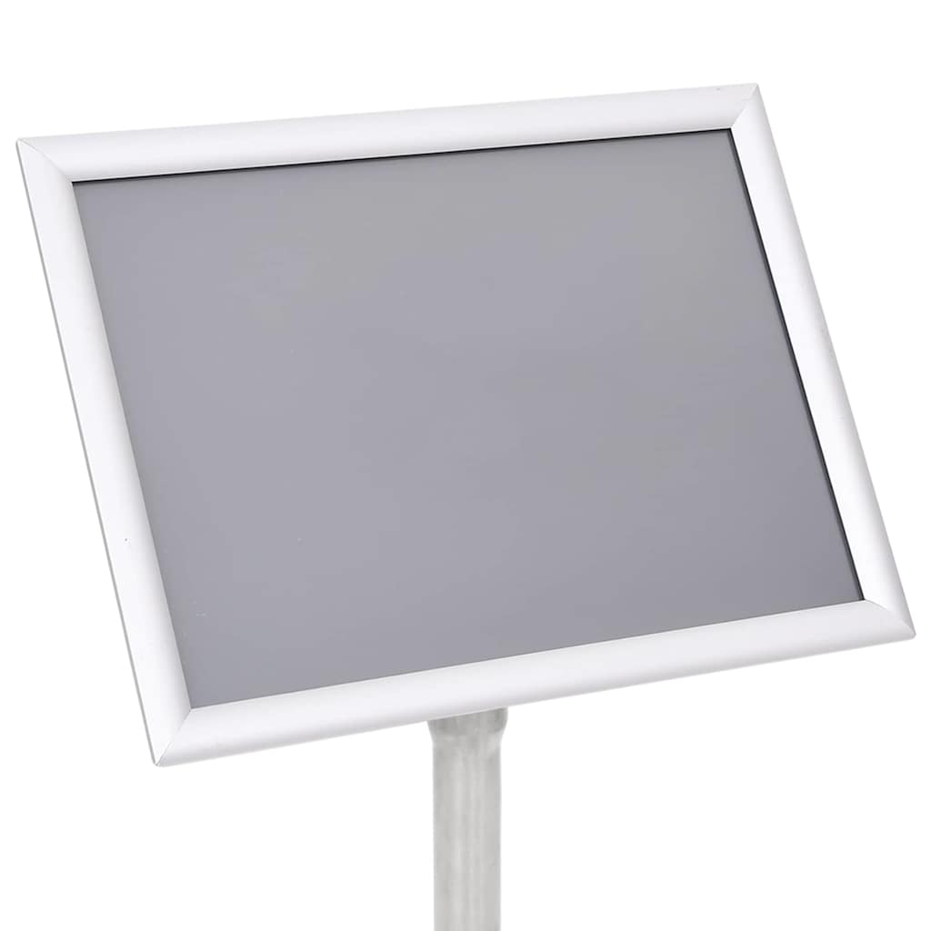 Poster Stands 2 pcs Silver 32.5 x 24 x 78 cm Aluminium alloy