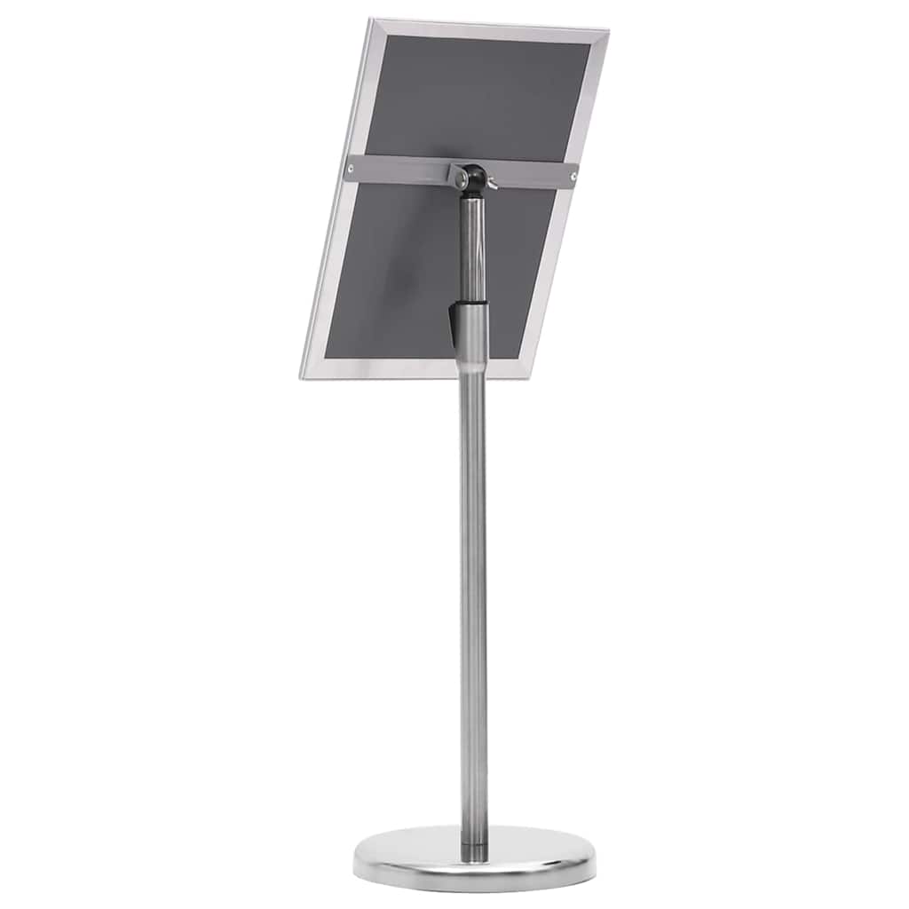 Poster Stands 2 pcs Silver 32.5 x 24 x 78 cm Aluminium alloy