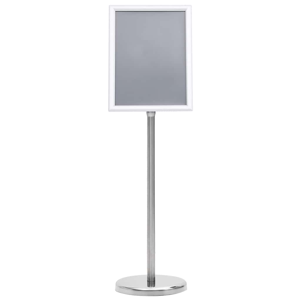 Poster Stands 2 pcs Silver 32.5 x 24 x 78 cm Aluminium alloy