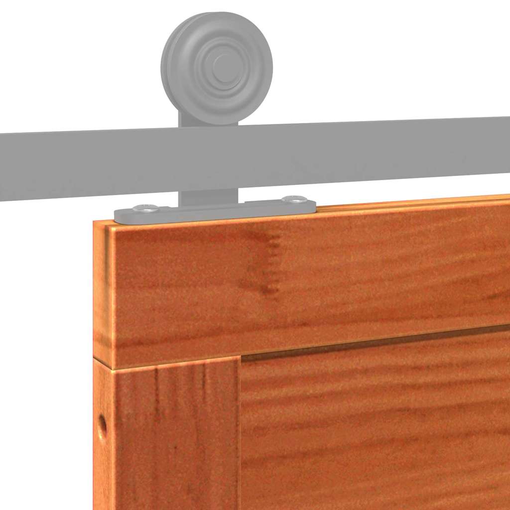 Barn Door Wax brown 90 x 208 cm Solid Pine wood