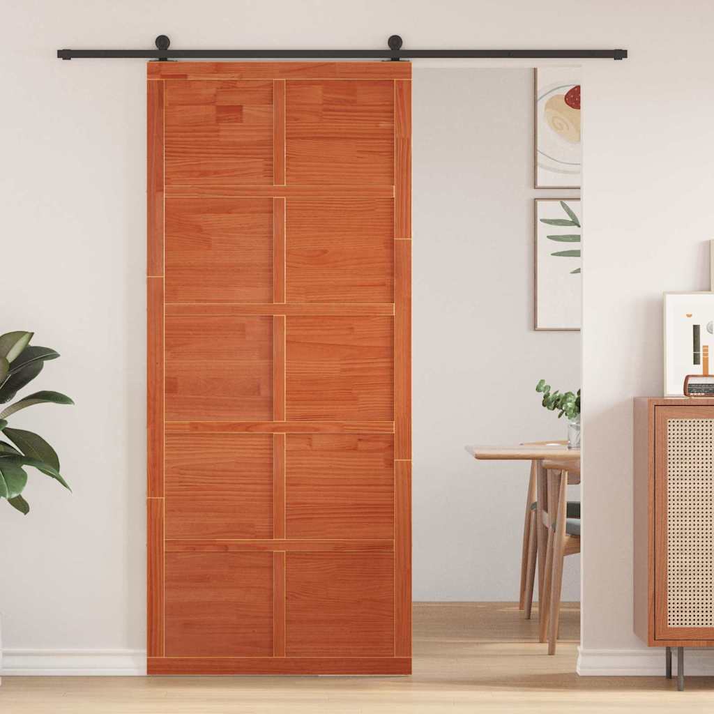 Barn Door Brown Solid pine wood