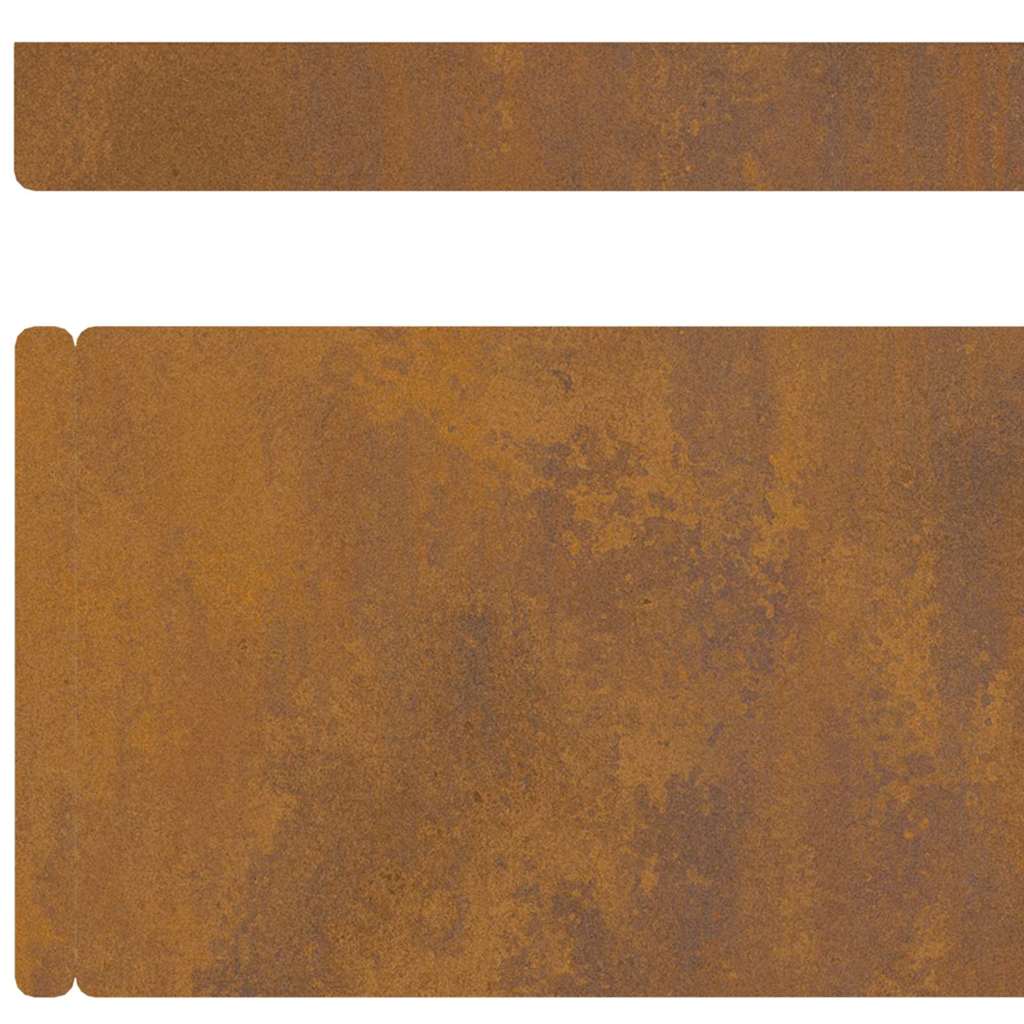 Lawn Edging Rusty 450 x 0.05 x 15 cm Weathering Steel