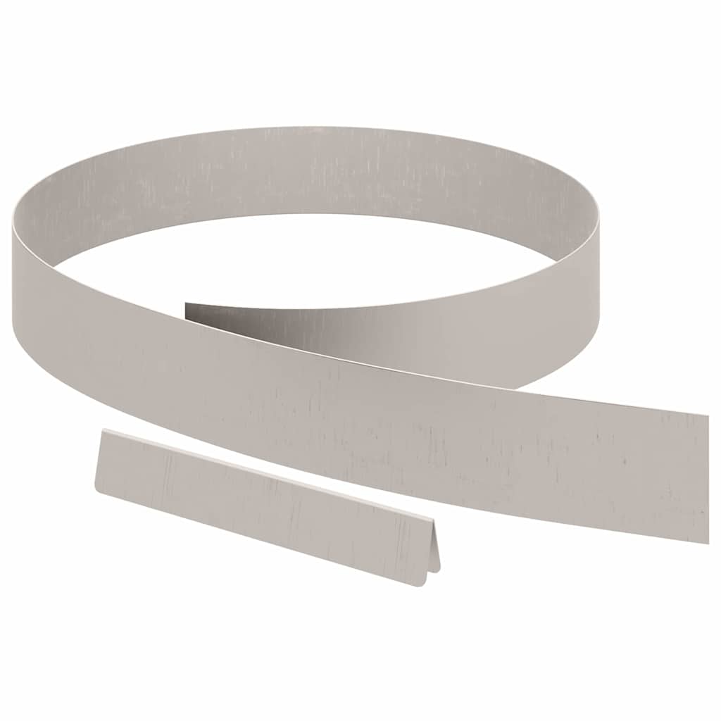 Lawn Edging 4 pcs Rusty 450 x 0.05 x 15 cm Weathering Steel