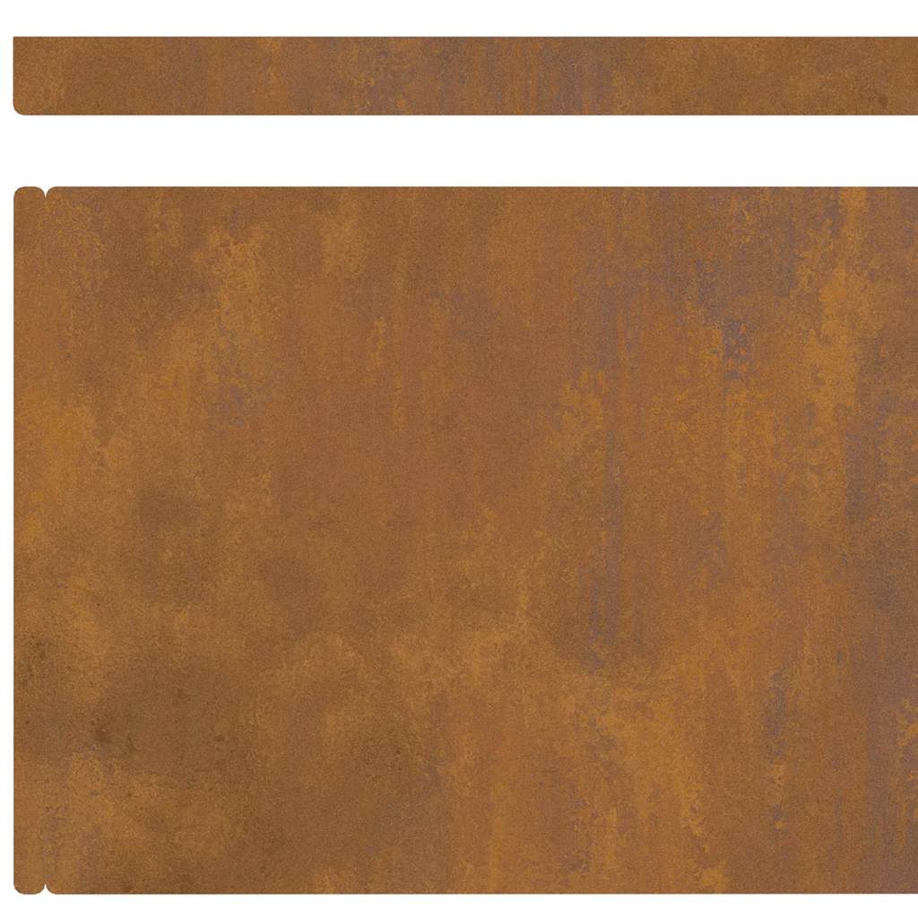 Lawn Edging Rusty 450 x 0.05 x 15 cm Weathering Steel